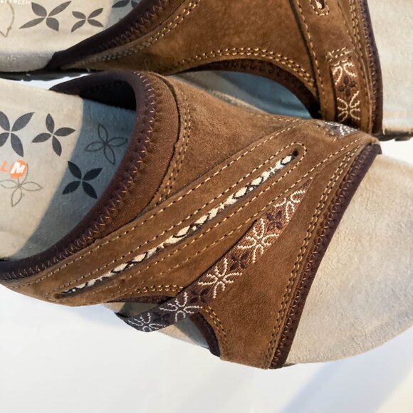 New! Merrell Terran Slide Comfort Sandals - Dark Earth/Brown - Size 7M - Picture 3 of 7